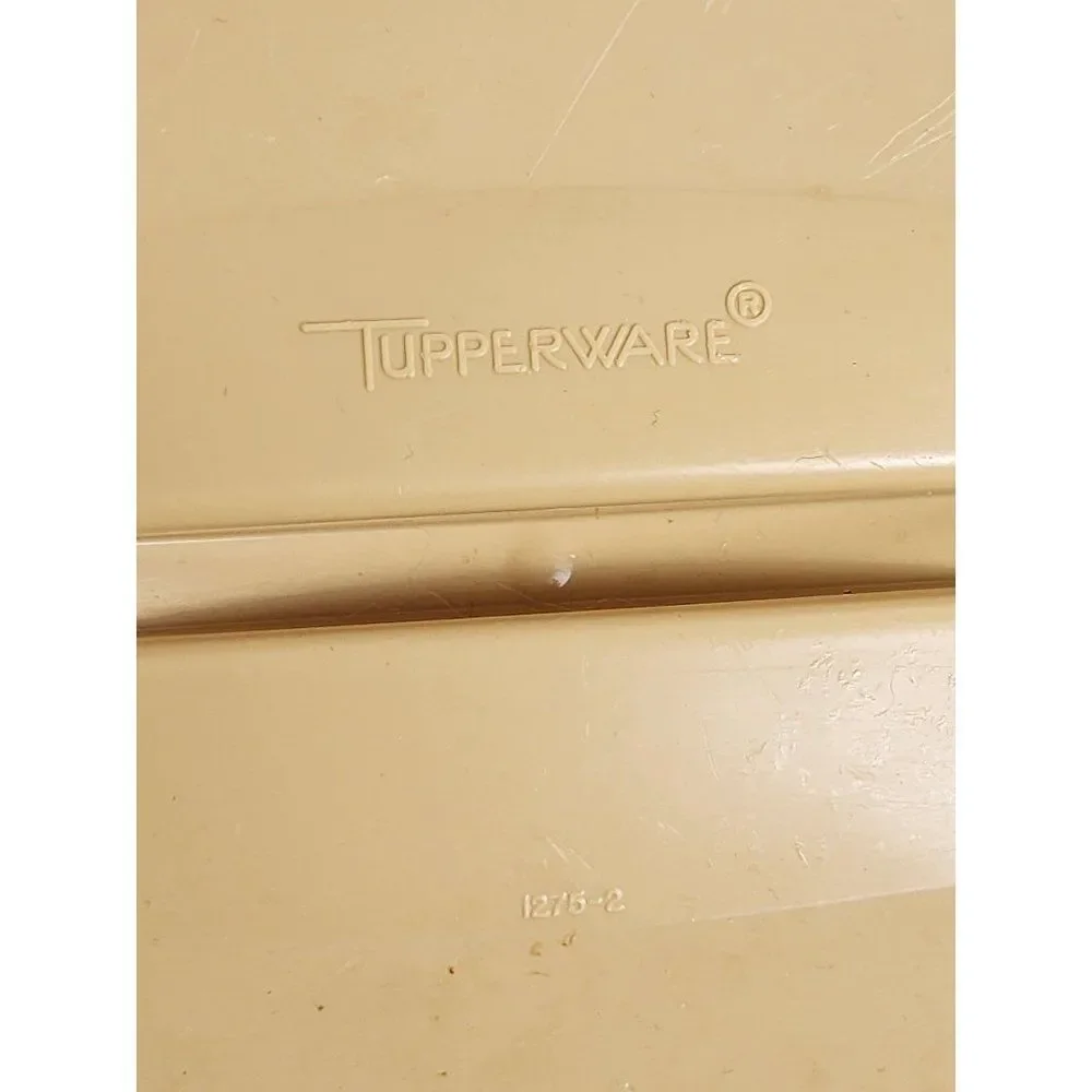 Vintage Harvest Gold Tupperware 2 Piece Steamer